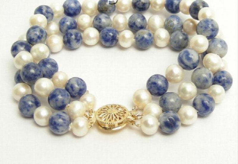 Round FW Pearl Stone Bracelet