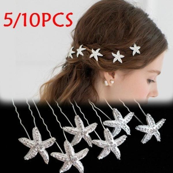 Starfish Hair Clip Pin Wedding Bride Girl Hair Comb Hair Ornaments