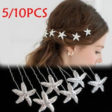 Starfish Hair Clip Pin Wedding Bride Girl Hair Comb Hair Ornaments