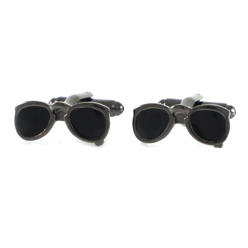 Gunmetal Plated Sunglasses Cufflinks Father's Birthday Gift