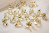 Dried Flowers Resin Bead Charms DIY Jewelry Earring Pendant Accessory