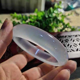 Zheru Jewelry Natural Agate Chalcedony 54-62mm Bracelet