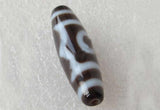 Natural Tibetan Dzi Beads Oval Three-eyed AAA 11x37mm By Lot