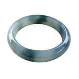 Zheru Jewelry Natural Myanmar Jadeite 54-64mm Two-Color Bracelet for Her