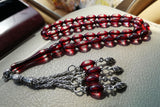 Resin Amber Prayer Beads Rosary Tesbih Muslim Islamic Tasbih