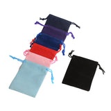 100Pcs 7x9cm Velvet Drawstring Pouch Jewelry Bag