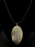 18K Leaf Necklace Winter Sweater Decoration Pendant Boutique Jewelry