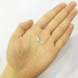 925 Silver Fairy Angel Wing Necklace Zircon Butterfly Pendant Gift