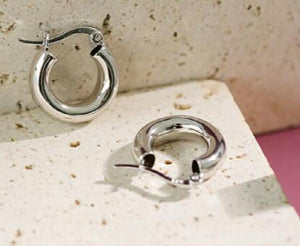 SHANICE Ins S925 Silver Stud Earrings Hip-hop Small Earrings