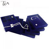 Velvet Jewelry Box Drawer Organizer DIY Storage Trays