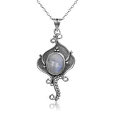 Moonstone Necklace 925 Sterling Silver Jewelry