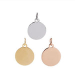 20Pcs Stainless Steel Round Disc Charms Mirror Polished Stamping Blanks DIY
