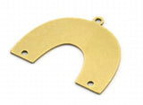 Raw Brass U Shaped Charms Earrings Findings Diy Jewelry Pendants
