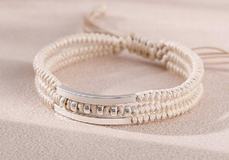 Hand-woven Couple Bracelet Luck Multicolor Ethnic Style Jewelry