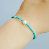 Turquoise Freshwater Pearl Beads Choker Necklace Natural Stone Jewelry For Women