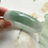 Natural Burmese Jadeite Light Green Bracelet Princess Jewelry Gift for Mom