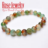 Green Peacock Agates Bracelets Beads 8mm Size for Women Men