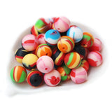 Rainbow Silicone Beads 100pcs BPA Free DIY Teething Toys
