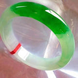 Zheru Jewelry Myanmar Jadeite Two-Color Bracelet Princess Jewelry