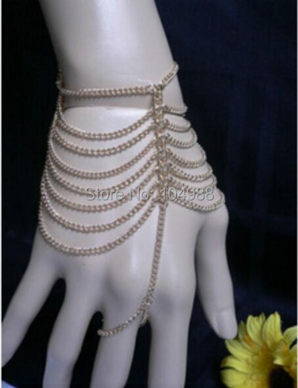 Multi-layer Bracelet Hand Chains Jewelry 3 Colors