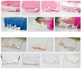 Arabic Name Necklace for Women Handwriting Cursive Nameplate Necklace CNL011