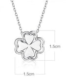 Silver 925 Necklace Girl Jewelry Lucky Princess Clover Pendant Necklaces For Wom