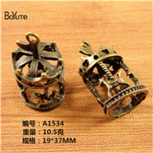 BoYuTe Horse Pendant Charms 19*37MM Antique Bronze Plated