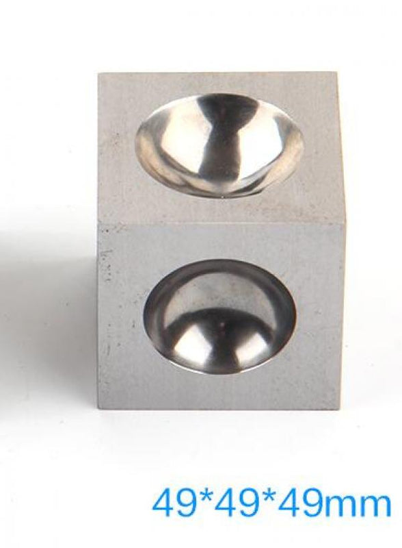 Steel Dapping Block Punches Jewelry DomingTool 60mm
