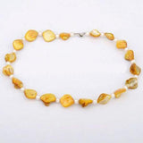 Unique AA Pearl Necklace, Yellow Shell 6-7mm Freshwater Pearl Choker