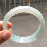 Natural Burmese Jade Light Bracelet 54-62mm for Mom and Girlfriend