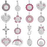 10pcs Snap Pendant Necklace 18mm Snap Button DIY Jewelry