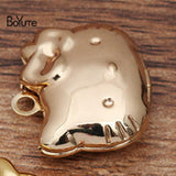 BoYuTe Metal Brass Cat Floating Locket Charms Pendant