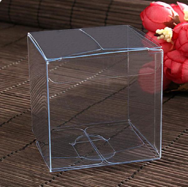 20pcs 5x5x5cm PVC Boxes Small Plastic Clear Box Storage