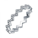 Tiny CZ Crystal Ring Party Gift Jewelry bijoux femme R113