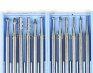 6PCS Rotary Tools Carving Burs Jewelry Setting Tools