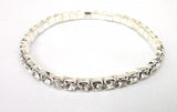 1 Row Crystal Cup Chain Stretch Bracelet