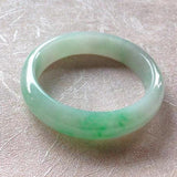 Zheru Jewelry Natural Burmese Emerald Light Green Bracelet 54mm-64mm