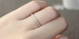 Tibetan Silver Anti Allergy CZ Engagement Wedding Ring