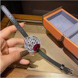 Leopard Ruby Bracelet Men Women Money Treasure Leather Wristband