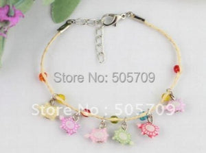 24PCS Turtle Drop Lucky Raffia Bracelets #21693