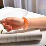 Zheru Two-Tone Agate & Chalcedony Bracelet 54-64mm for Mom & Girl