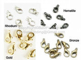 100pcs Lobster Clasp Necklace Bracelet Connectors 12mm 14mm 16mm