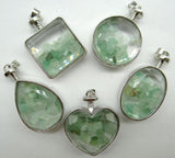 Turquoise Quartz Crystal Tiger Eye Pendant for DIY Jewelry Making