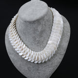 Shell Pearl Statement Necklace