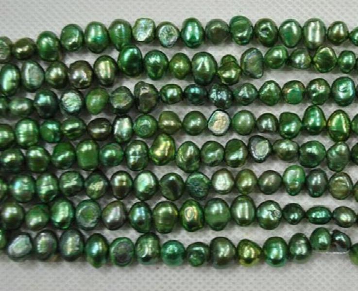 Top Baroque Beads Deep Green Freshwater Pearl Jewellery