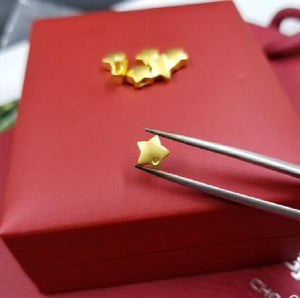 24K Pure Jewelry Star Pendants 999 Small Pendant 0.13g