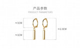 Sterling Silver Geometric Ear Hoop Huggie Earrings