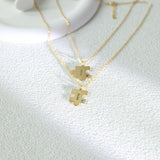 Personalized Puzzle Name Necklace with Birthstone