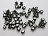Mixed Cubic Acrylic Loose DIY Number Beads 7x7mm 300pcs