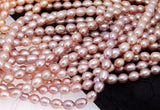 AA Rice Freshwater Pearl Beads 15inches 5X6MM